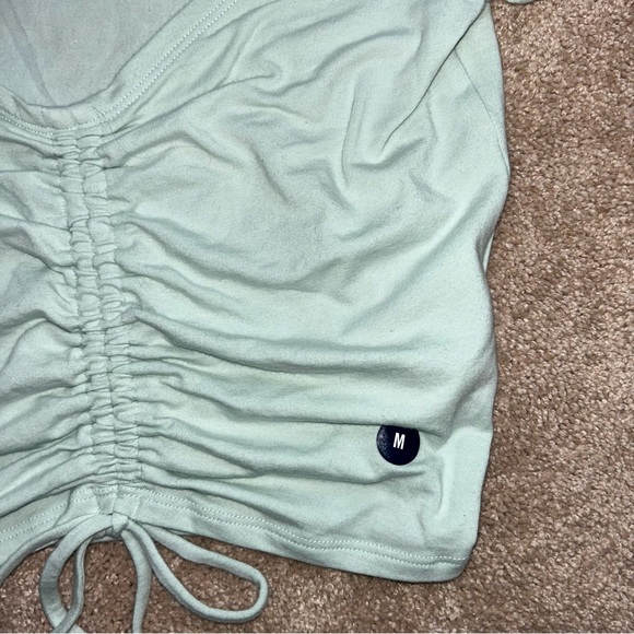 Hollister Mint Green Scrunched Tie Crop Top - Picture 5 of 7